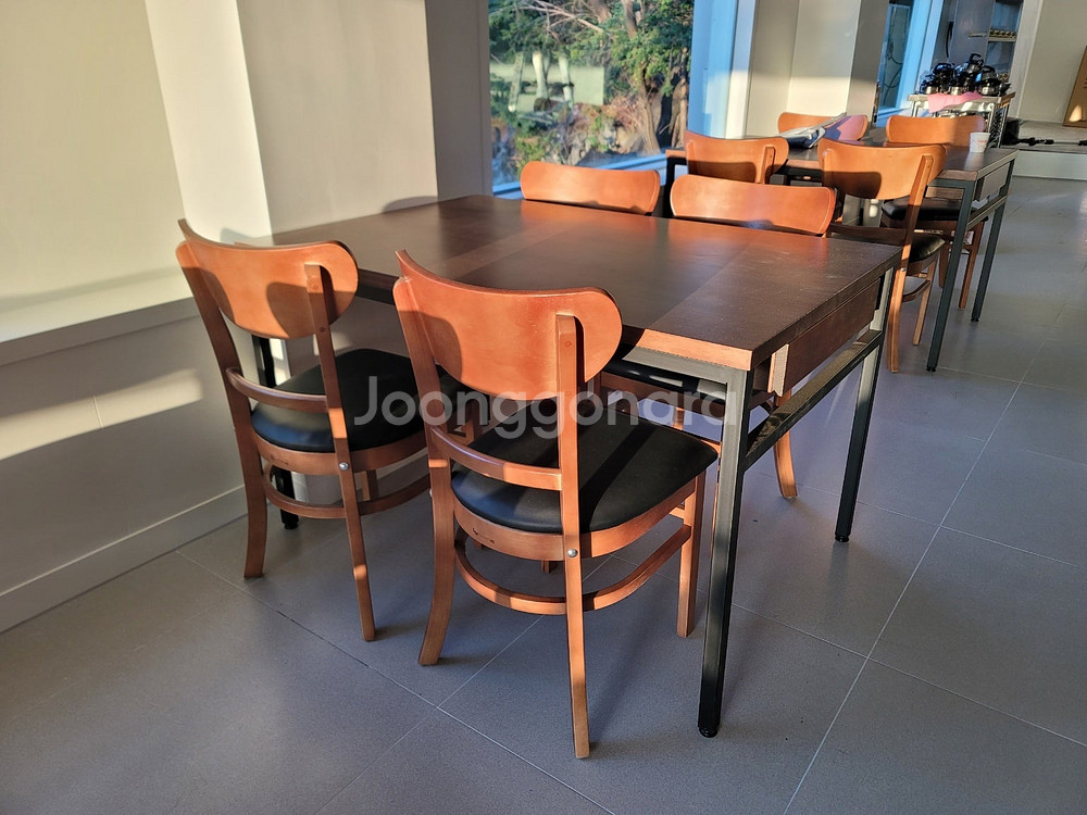 한식뷔페 함바 구내식당 업소용 테이블 2인 4인 6인--3